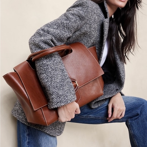 Banana Republic Brown Satchel - Picture 2 of 12